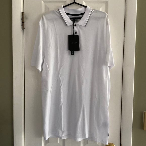 TED BAKER LOBDON PIQUE POLO SHIRT SIZE 4 - Picture 1 of 6